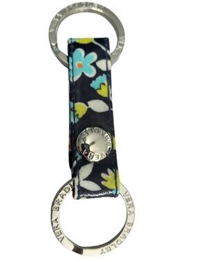 VERA BRADLEY Blue Floral Loop Keychain